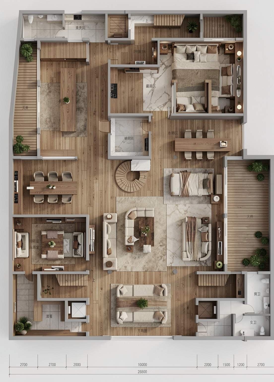 Color Floor Plan